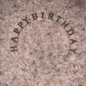 Happy birthday headband